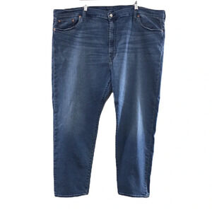 Levis 502 Straight Leg Jeans Mens 50x32 Medium Wash Denim Premium Denim